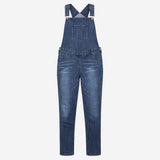 Denim Dungarees Maternity Overalls Stretch Side Pa