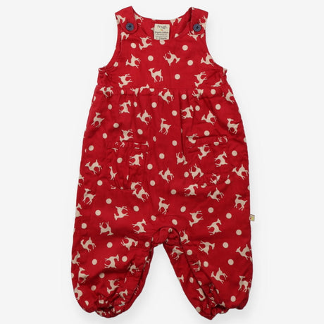 Dungarees red white deer