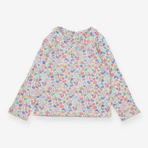 Collared Floral and Mushrooms Long Sleeve