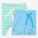 Jersey Joggers Blue Stripe and Wave 2-pack