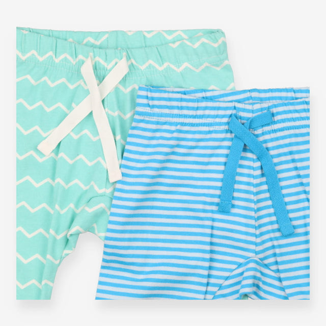Jersey Joggers Blue Stripe and Wave 2-pack