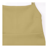 Dress Olive Green Strappy Fitted Minimal Occasion