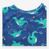 T-shirt blue and green dragon