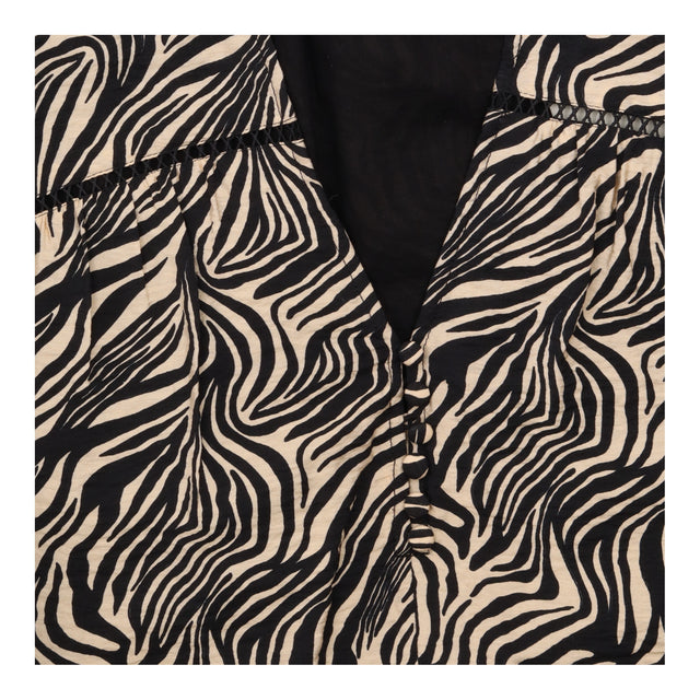 Mint Velvet Savannah Zebra Print Puff Short Sleeve