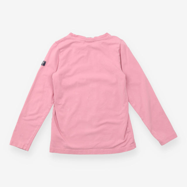 Pink t-shirt long sleeve flowers and bird