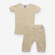 Pyjamas yellow and white striped