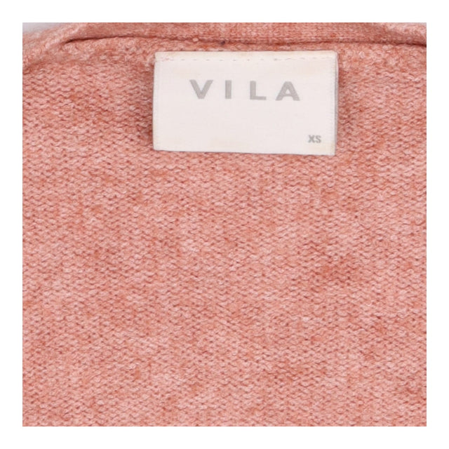 Rose Brown Longline Open Front Cardigan with Pocke