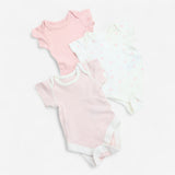 Bodysuits 3pcs Pink Patterned  