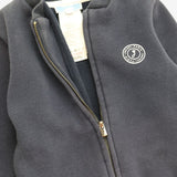 Navy Jersey Bomber Jacket