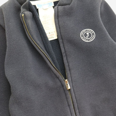 Navy Jersey Bomber Jacket