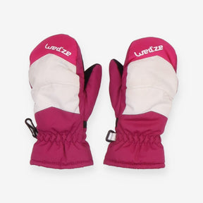 Wed'ze Purple and white ski gloves