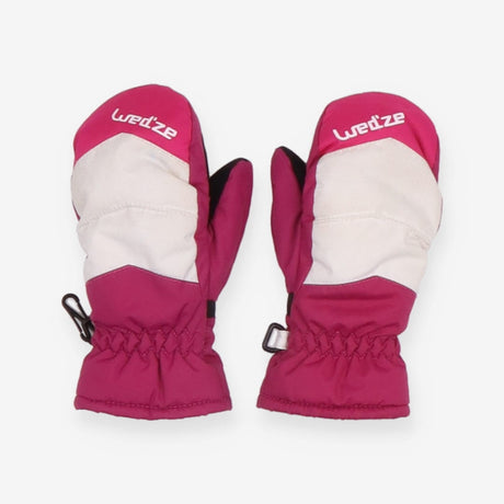 Wed'ze Purple and white ski gloves