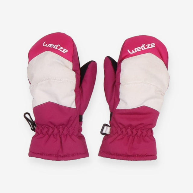 Wed'ze Purple and white ski gloves