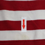 T-shirt long sleeve red white stripe
