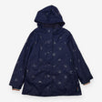 Coat navy blue spotty