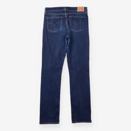 Jeans Dark Blue Shaping Straight Leg Mid Rise