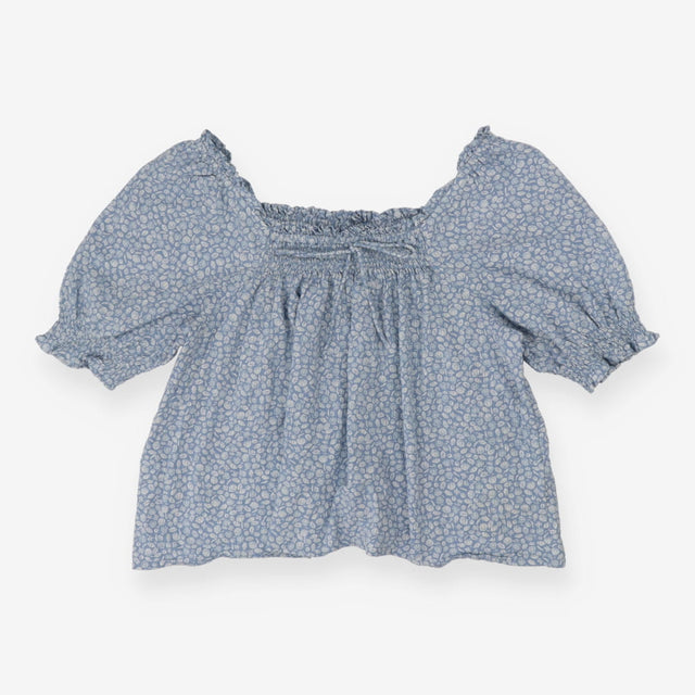 Blouse blue seashells