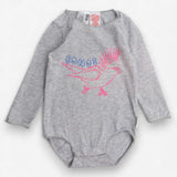 Grey Long Sleeve Bodysuit Skating Cacatua