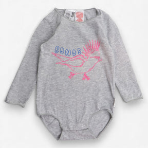 Grey Long Sleeve Bodysuit Skating Cacatua