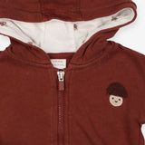 Hoodie brown Lets go outside