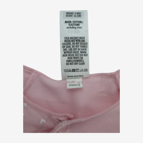 Sleepsuit Pink Je T'aime Bonds