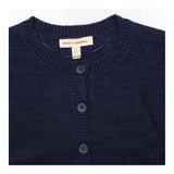 Cardigan Short Sleeve Knit Navy Blue