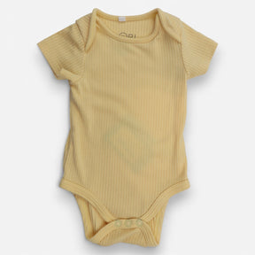Bodysuit SS yellow ribbed