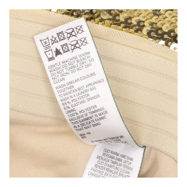 Trousers Gold Sequin Wide Leg Party