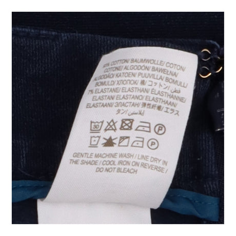 Boden Navy Blue Stretch Cotton Tapered Trousers Si