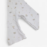 Sleepsuit White with Cream Jungle Animals