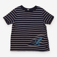Tee Navy Stripped with Blue Lizard