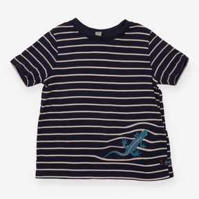 Tee Navy Stripped with Blue Lizard