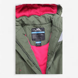 Parka Coat Khaki with Pink Fleece Lining