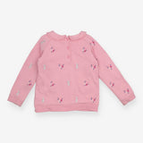 Sweater Frill Collar Pink with Mouse Appliques