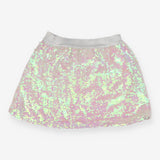 Sequin Skirt Silver Waistband