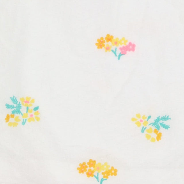 Dress white neon pink floral bloomers