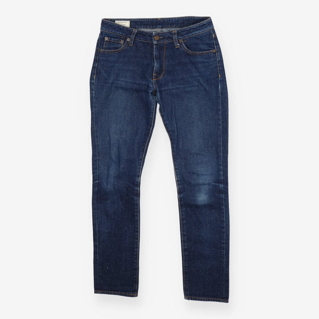 Maison Kitsuné Speckled Mid‑Wash Jeans