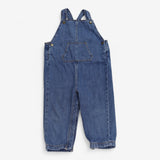 Dungarees Blue Denim with Gold Poppers