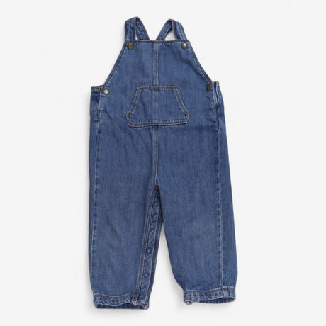 Dungarees Blue Denim with Gold Poppers