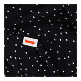 Black Polka Dot Midi Dress | Frill Sleeve Dress