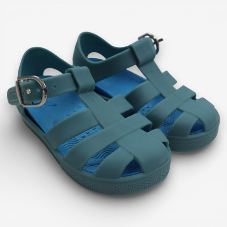 Jelly Shoe Teal with Velcro Fastening
