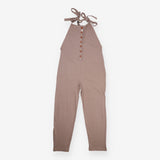 Stone ribbed dungarees