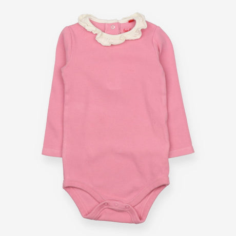 Bodysuit Pink with White Collar
