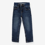 Pull on Jeans with blue drawstring