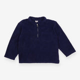 Tee LS blue collar towelling