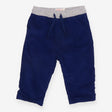 Trousers Pullon Cord Blue with Grey Waistband