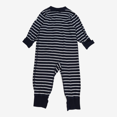 Navy striped sleepsuit 