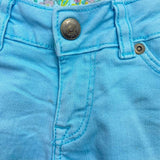 Blue Denim Frayed Shorts