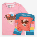 Outfit Highland cow knit legging long sleeve top p