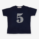 Navy T-shirt 5 Applique Magnificent Stanley